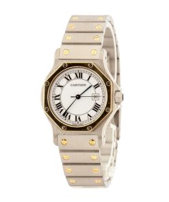 Alternative view of HandMade The Cartier Santos Ronde Stainless Steel & Yellow Gold