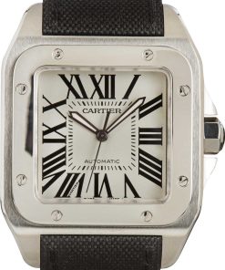 HandMade The Cartier Santos 100 Silver Dial