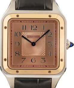 HandMade The Cartier Santos Dumont Steel & 18k Rose Gold