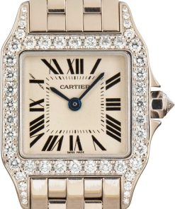 HandMade The Cartier Santos Demoiselle WF9003Y8 18k White Gold