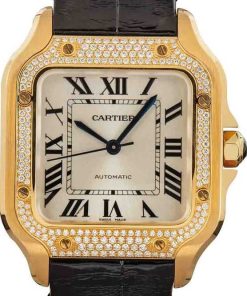 HandMade The Cartier Santos de Cartier Diamond Bezel