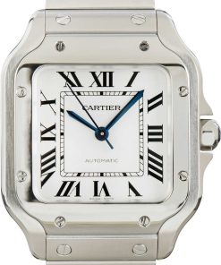 HandMade The Santos Medium Model de Cartier Stainless Steel