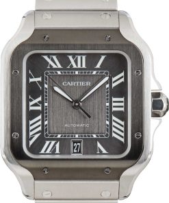 HandMade The Cartier Santos De Cartier Large Model Grey Dial