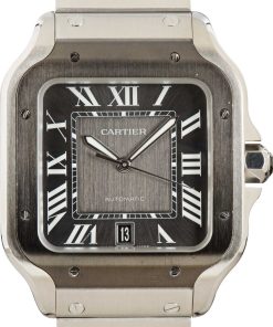HandMade The Cartier Santos De Cartier Stainless Steel Large Model