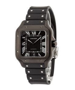 Alternative view of HandMade The Santos De Cartier Watch Ref WSSA0039 Large ADLC Steel