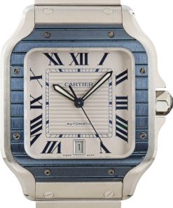 HandMade The Cartier Santos De Cartier Stainless Steel Large Model
