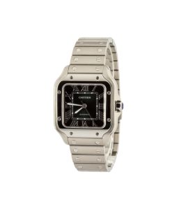 Alternative view of HandMade The Cartier Santos De Cartier Medium Model Green Dial