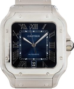 HandMade The Santos De Cartier WSSA0071 Blue Dial