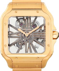 HandMade The Santos de Cartier Skeleton Dial