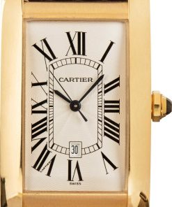 HandMade The Cartier Tank Americaine Silver Roman Dial