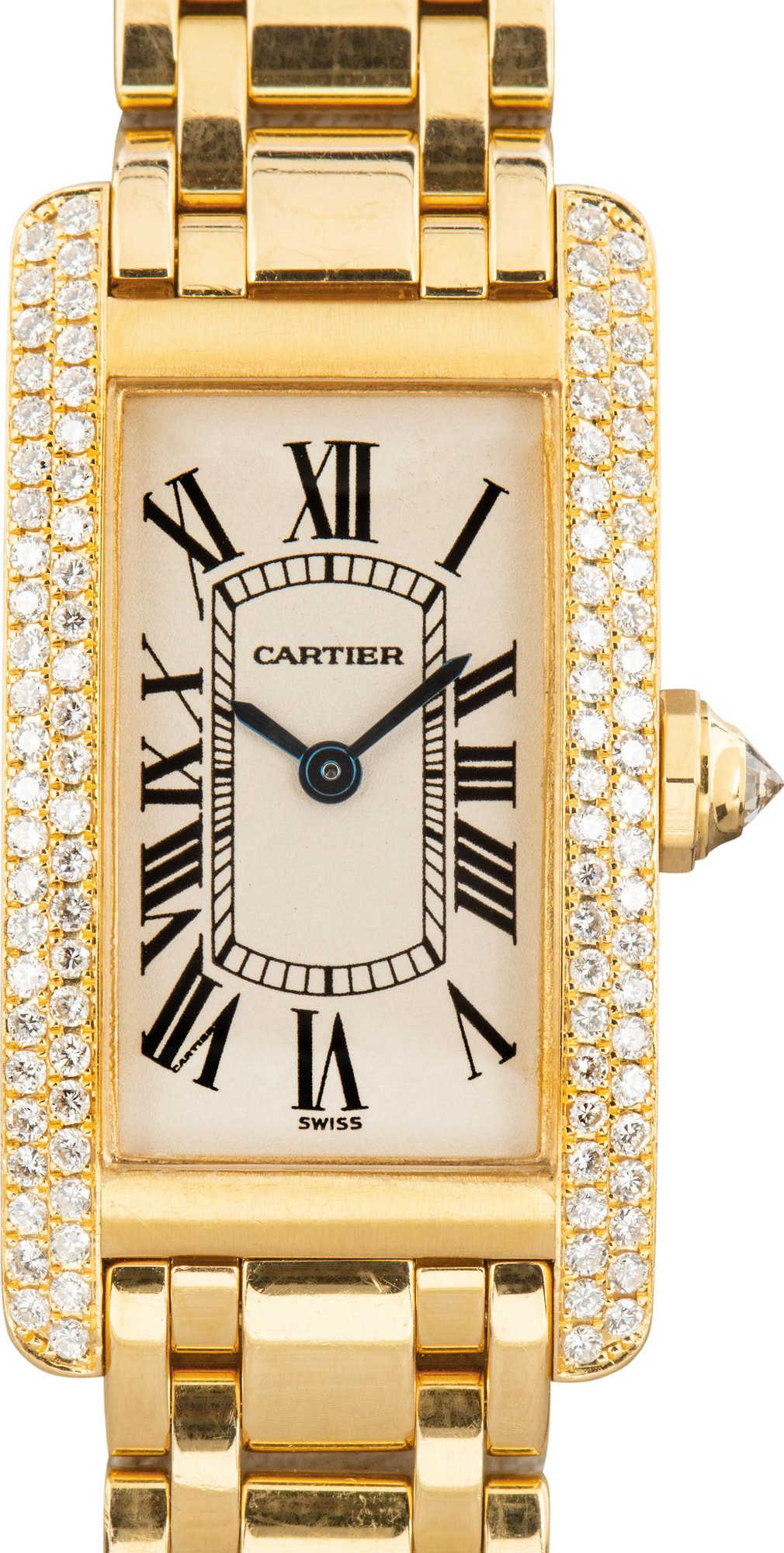 HandMade The Cartier Tank Americaine WB7012K2 Diamond Case