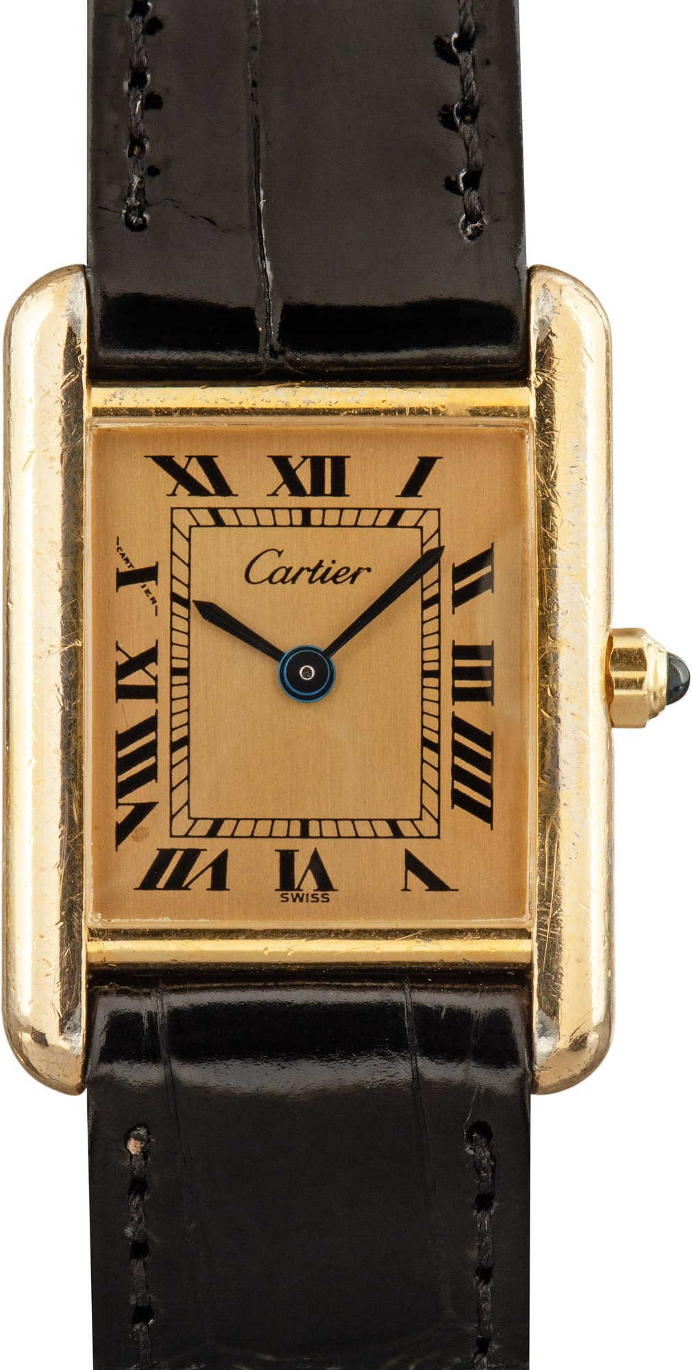 HandMade The Cartier Tank Champagne Roman Dial