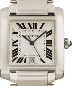 HandMade The Cartier Tank Francaise White Roman Dial