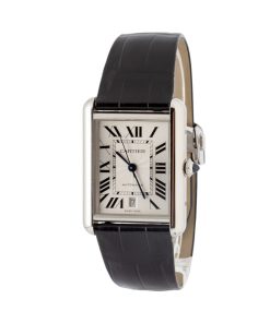 Alternative view of HandMade The Cartier Tank Must Silver Dial WSTA0040 Extra Large Steel