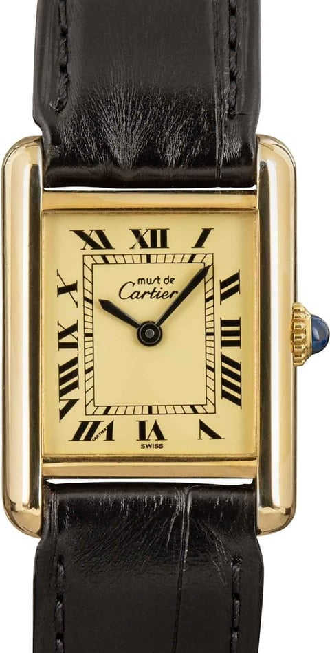 HandMade The Cartier Tank Vermeil