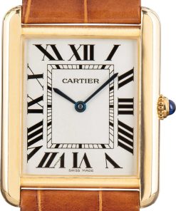 HandMade The Cartier Tank Solo W1018855 Yellow Gold Large Model