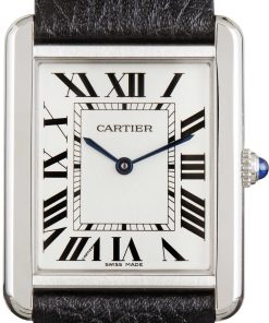 HandMade The Cartier Tank Solo Ref WSTA0028 Stainless Steel