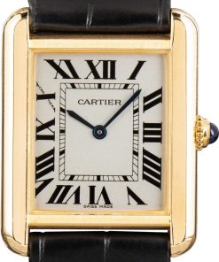 HandMade The Cartier Tank Solo Ref W1018755 Small Yellow Gold