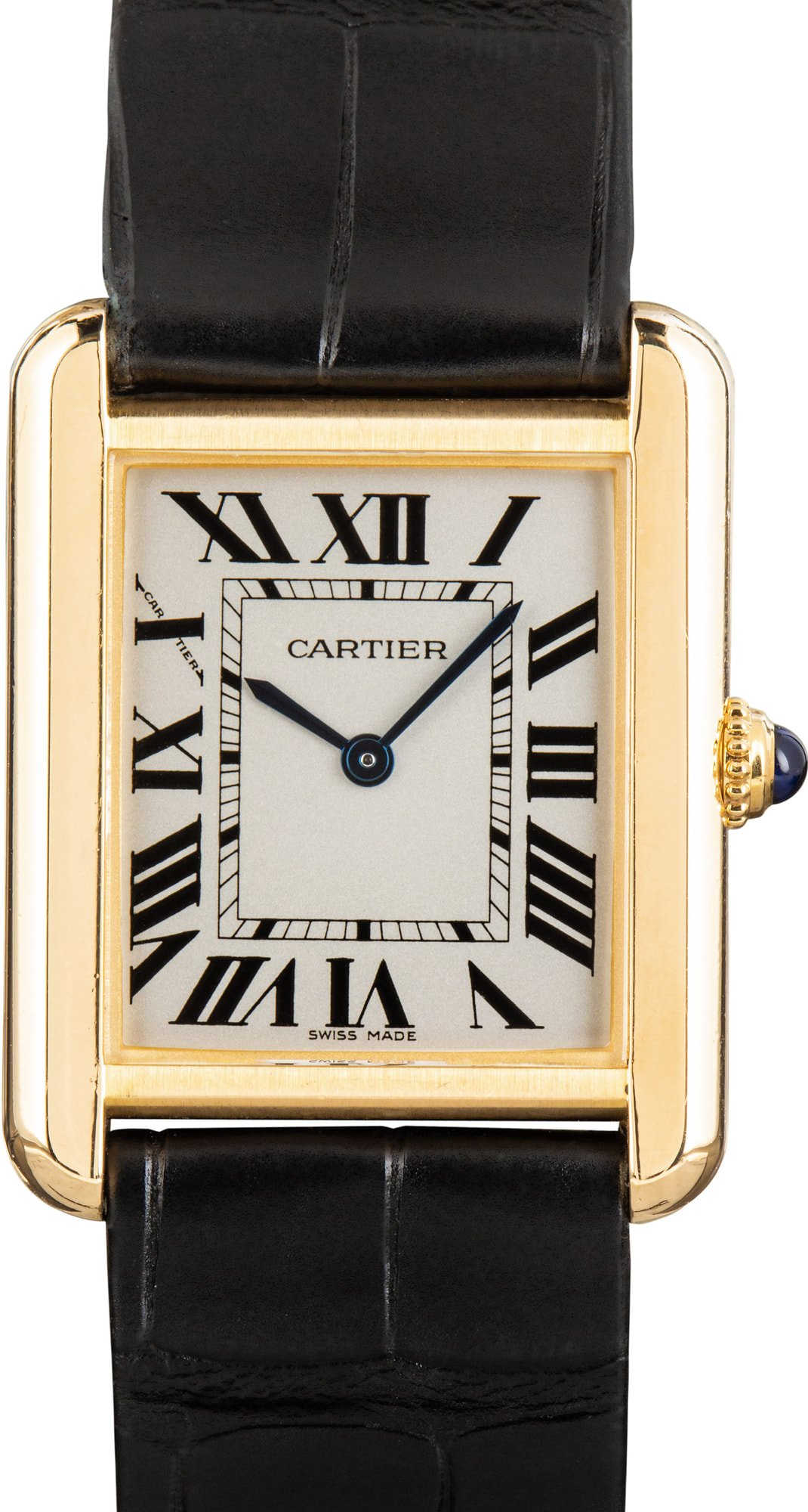 HandMade The Cartier Tank Solo Ref W1018755 Small Yellow Gold
