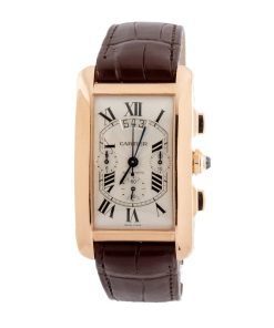Alternative view of HandMade The Cartier Tank Americaine Chronograph Rose Gold