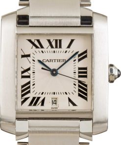 HandMade The Cartier Tank Francaise Silver Dial