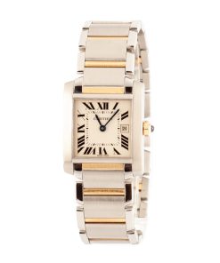 Alternative view of HandMade The Ladies Cartier Tank Francaise Two Tone Silver Dial