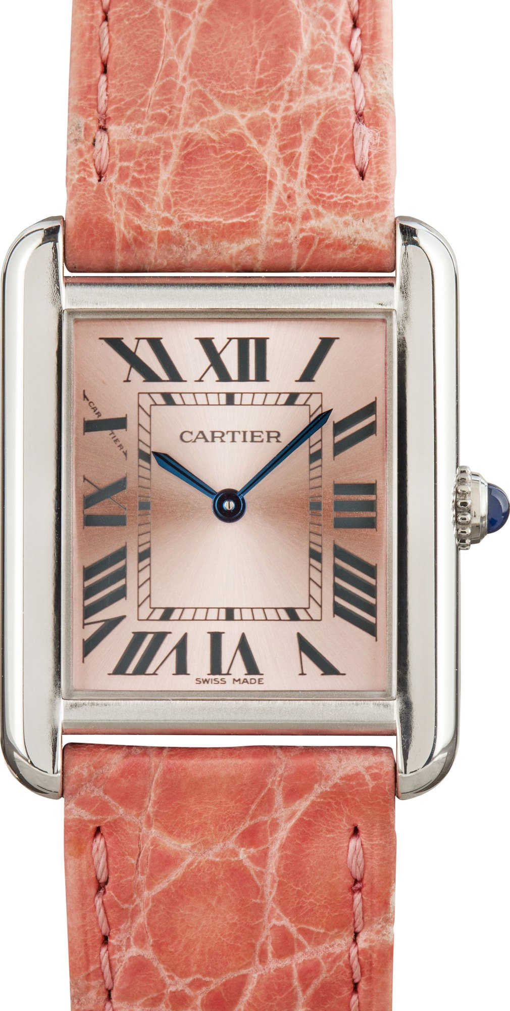 HandMade The Cartier Tank Solo Pink Dial