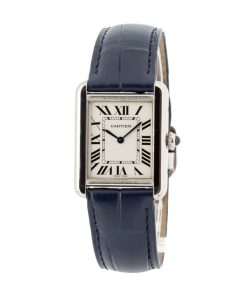 Alternative view of HandMade The Cartier Tank Solo Stainless Steel on Leather Strap