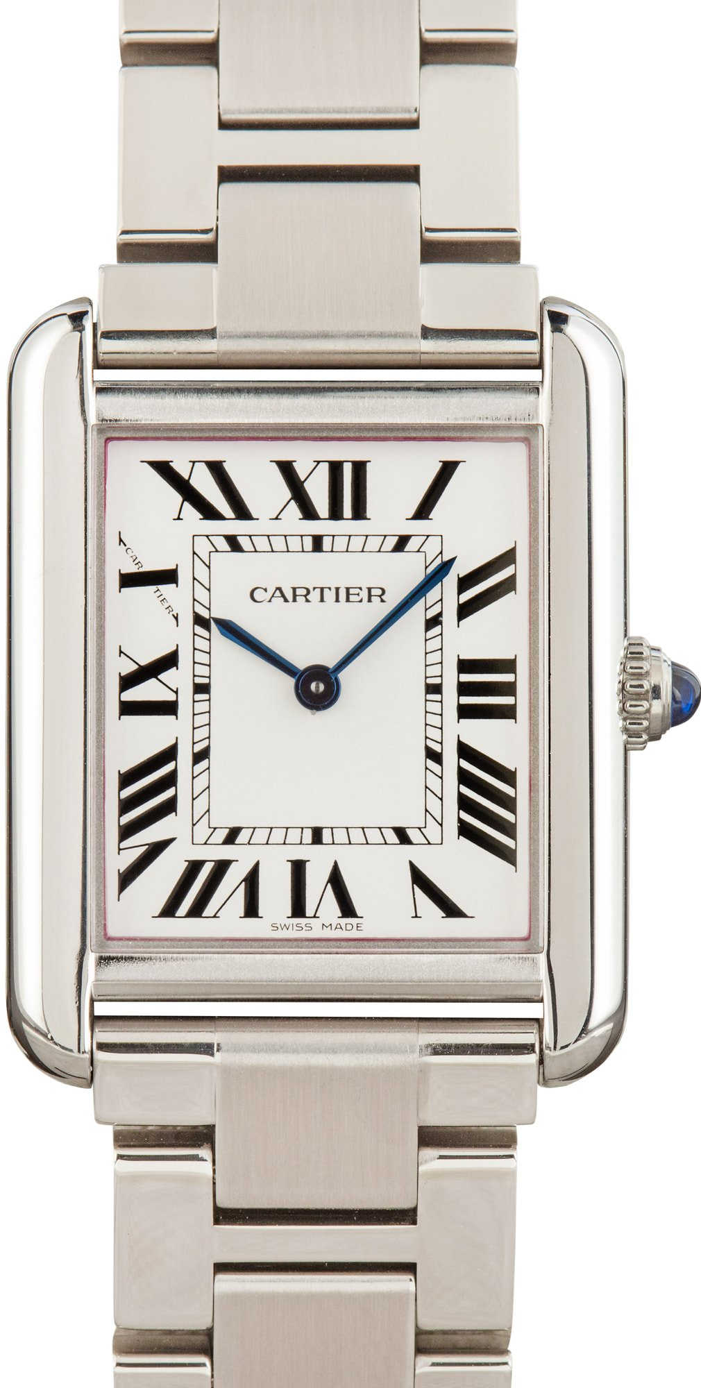 HandMade The Cartier Tank Solo Small Model Silver Dial