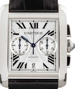 HandMade The Cartier Tank MC Ref W5330007 Silver Chronograph Dial