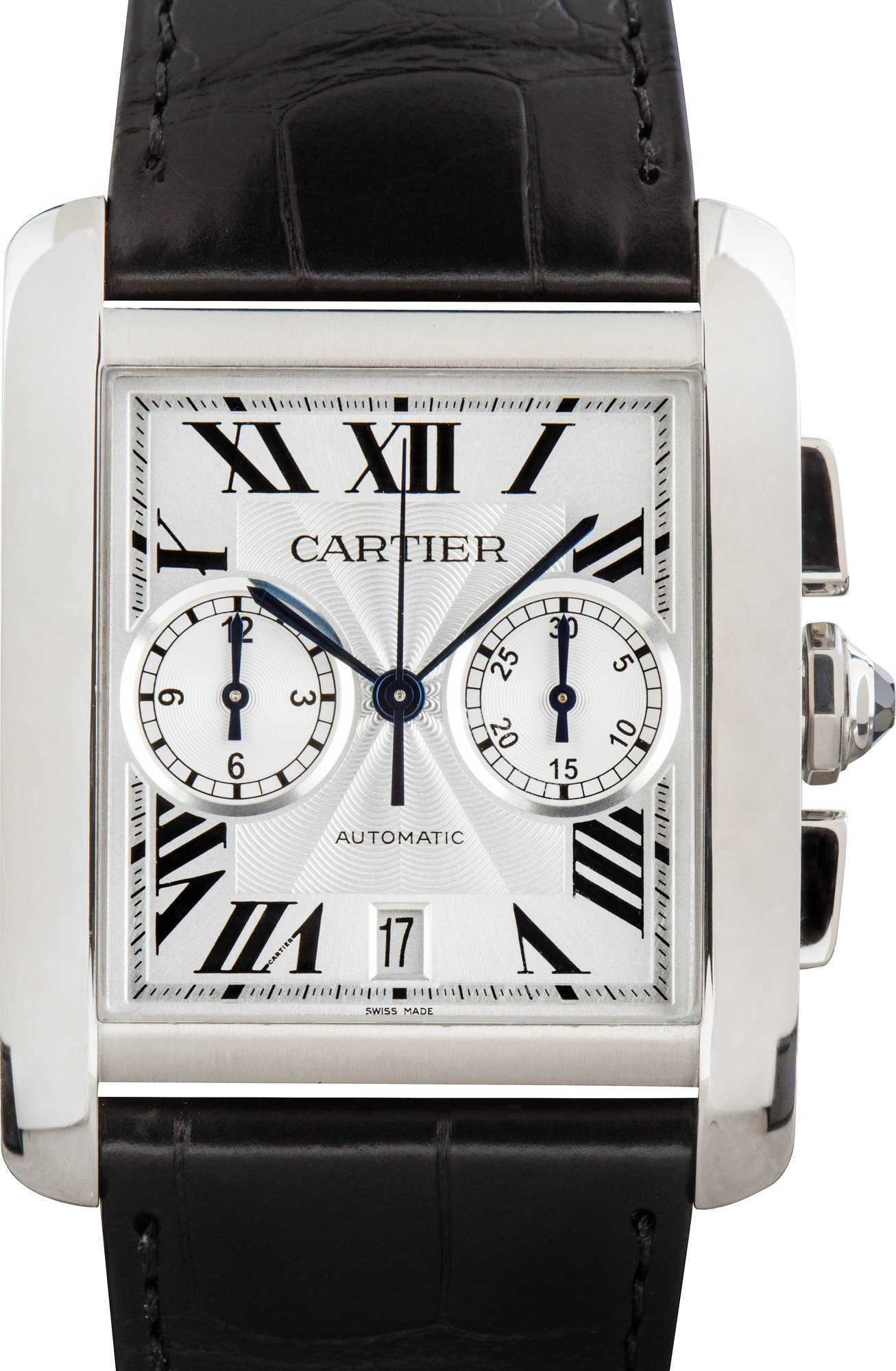 HandMade The Cartier Tank MC Ref W5330007 Silver Chronograph Dial
