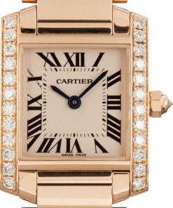HandMade The Cartier Tank Francaise Watch 18k Rose Gold