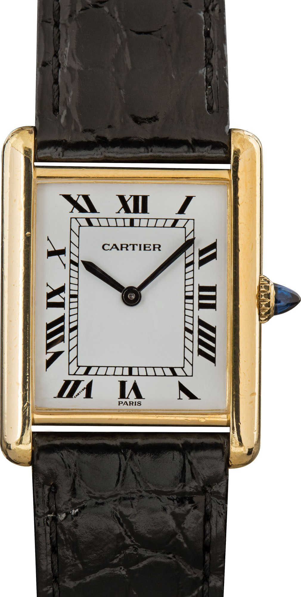 HandMade The Cartier Tank White Roman Dial