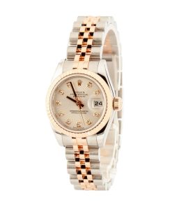 Alternative view of HandMade The Ladies Rolex Datejust 179171 Steel & Everose Gold