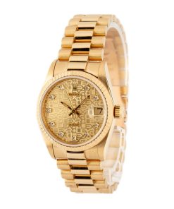 Alternative view of HandMade The Rolex Midsize Datejust 68278 Diamond Dial