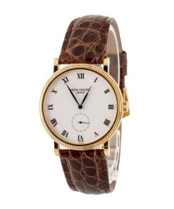 Alternative view of HandMade The Patek Philippe Calatrava 3919J 18k Yellow Gold