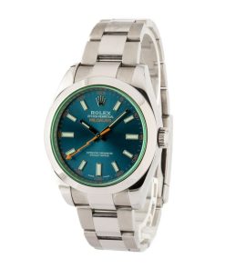 Alternative view of HandMade The Rolex Milgauss 116400GV Green Sapphire Crystal