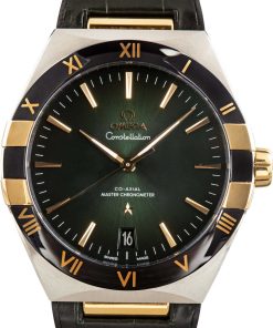 HandMade The Omega Constellation Steel & Yellow Gold Green Dial