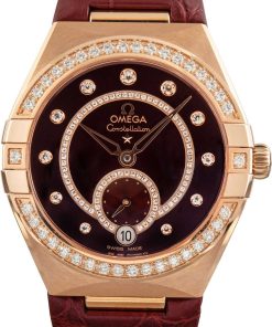 HandMade The Omega Constellation Sedna Gold on Leather Strap