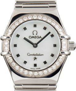 HandMade The Omega Lady Constellation White Mother of Pearl Dial