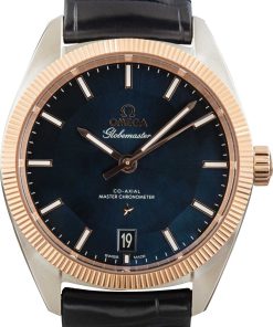 HandMade The Omega Constellation Globemaster Steel & Sedna Gold Blue Dial