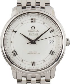 HandMade The OMEGA Stainless Steel De Ville Prestige Silver Dial