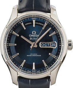 HandMade The Omega De Ville Hour Vision Steel on Leather