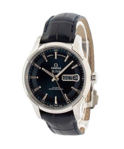 Alternative view of HandMade The Omega De Ville Hour Vision Steel on Leather