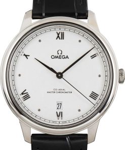 HandMade The Steel Omega De Ville Prestige Silver Roman Dial