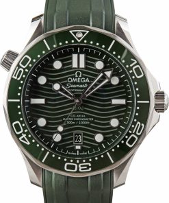 HandMade The Omega Seamaster Diver 300M Green Wave Dial