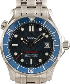 HandMade The Omega Seamaster Blue Dial Quartz