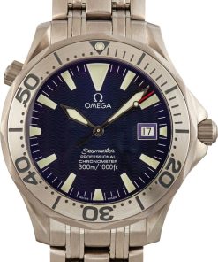 HandMade The Omega Seamaster Titanium Blue Dial