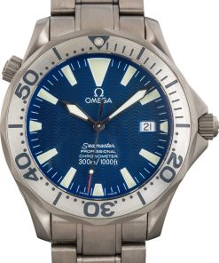 HandMade The Titanium Omega Seamaster Blue Dial