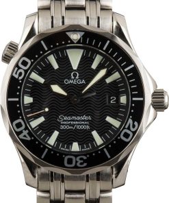 HandMade The Omega Seamaster Black Wave Dial